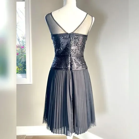 Black Tulle Cocktail Formal Party Dress BCBGMaxazria - Picture 6 of 8